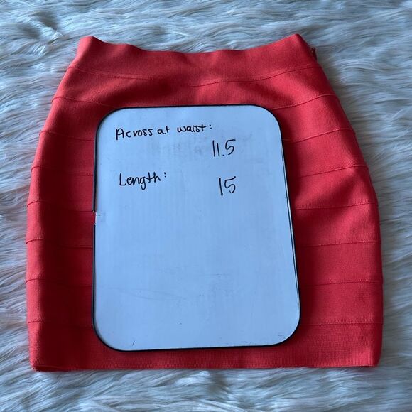 NWT Herve Leger x Forever 21 Bandage Skirt in Orange - Picture 8 of 9